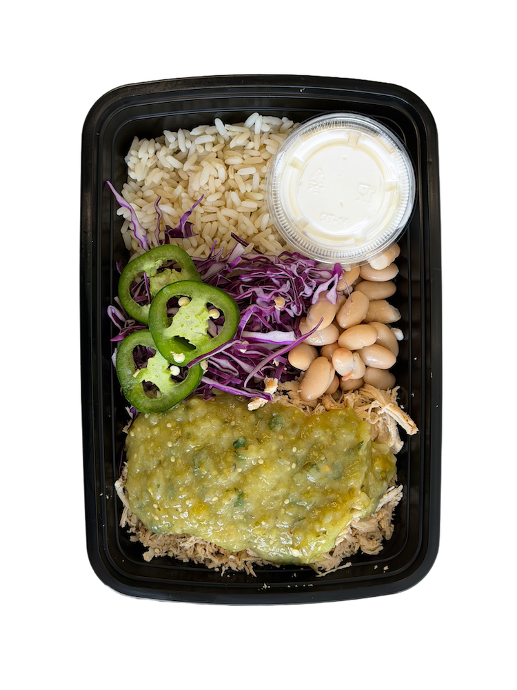 salsa verde chicken bowl