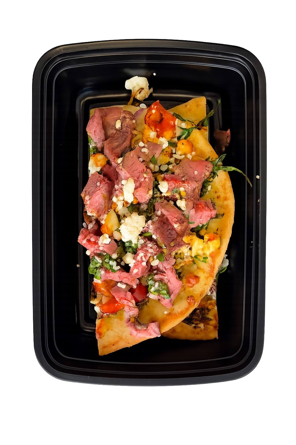 chimichurri steak flatbread